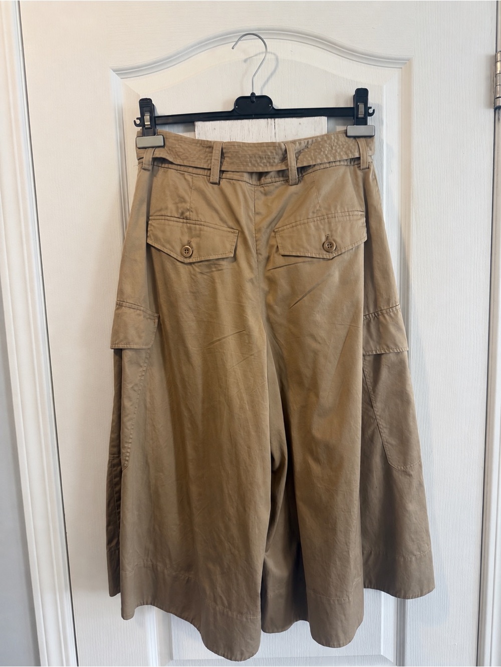 Polo Ralph Lauren High Rise Cropped Wide Leg Cargo Pants Size 2 - Picture 2 of 4